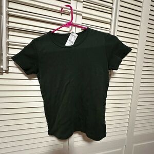 Brandy Melville Dark Green Short Sleeve Tee
